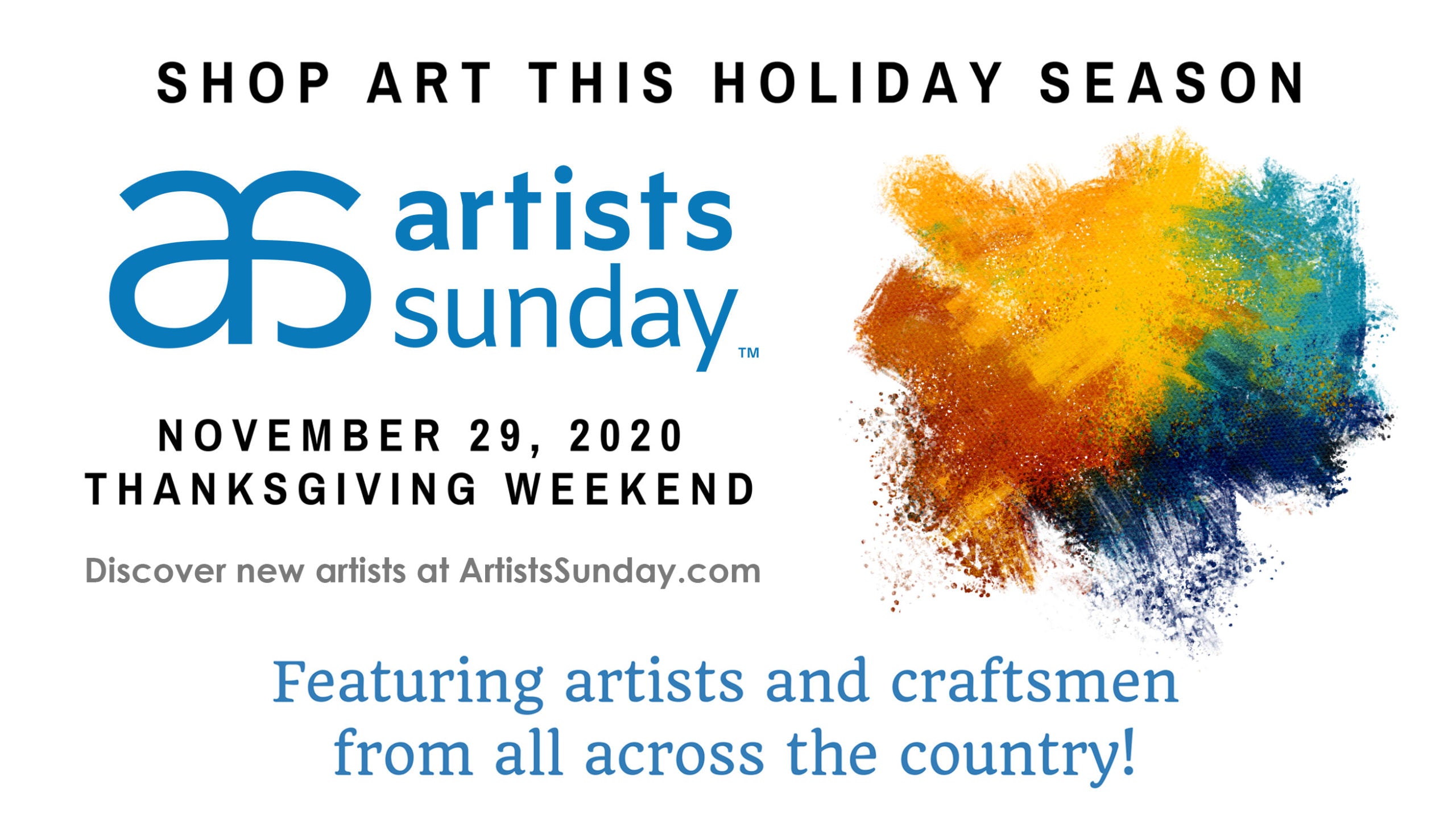 This Sunday November 29th is Artists Sunday!