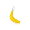 LEGO banana charm with sterling silver loop on top to go on a necklace or bracelet
