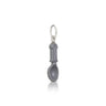 LEGO mini-figure accessory silver spoon charm with silver loop at top for chain to go through