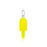 LEGO lemon popsicle mini-figure accessory charm with silver loop at top for chain to go through