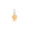 LEGO mini-figure accessory waffle charm with silver loop at top for chain to go through
