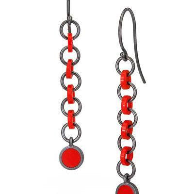 Earrings with 1 X 1 LEGO pieces