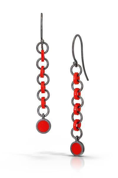 Earrings with 1 X 1 LEGO pieces