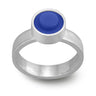 Sterling silver hand fabricated ring with a bezel set 1 X 1 round LEGO stud