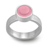 Sterling silver bold ring with a round LEGO dot bezel set on top