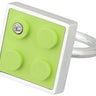 2 x 2 Light green LEGO ring with diamond
