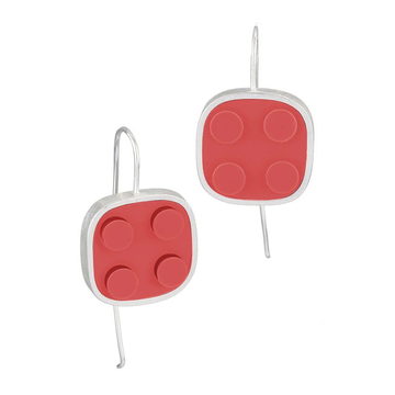 Rounded Brick Earrings