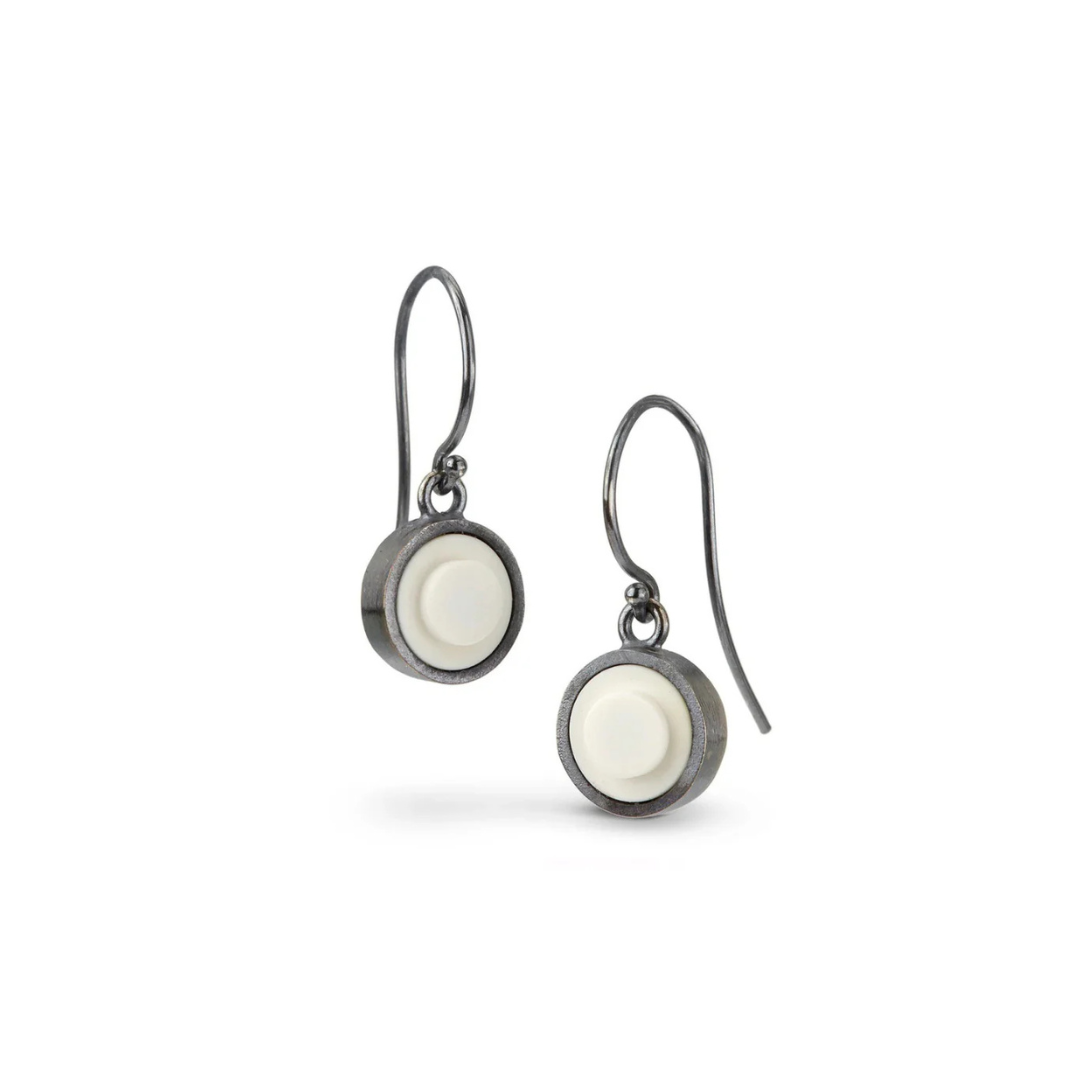 Portland Skies Dot Dangle Earrings