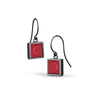 Portland skies square dangle earrings