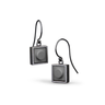 Portland skies square dangle earrings