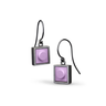 Portland skies square dangle earrings