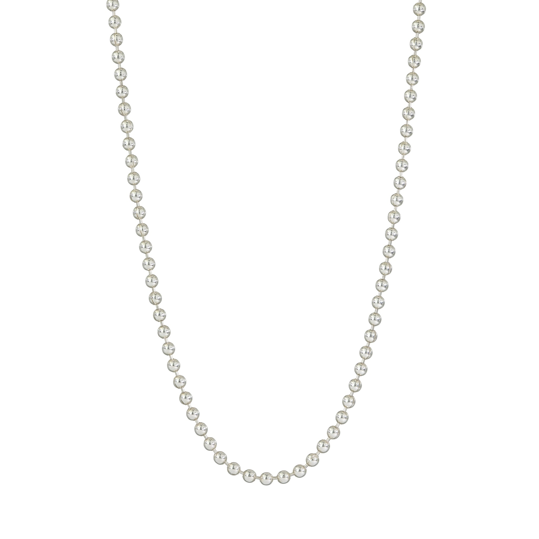 White shinny chain with little connecting beads