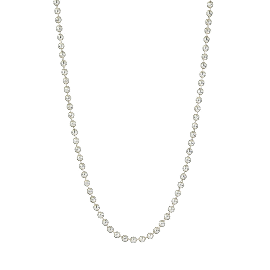 White shinny chain with little connecting beads
