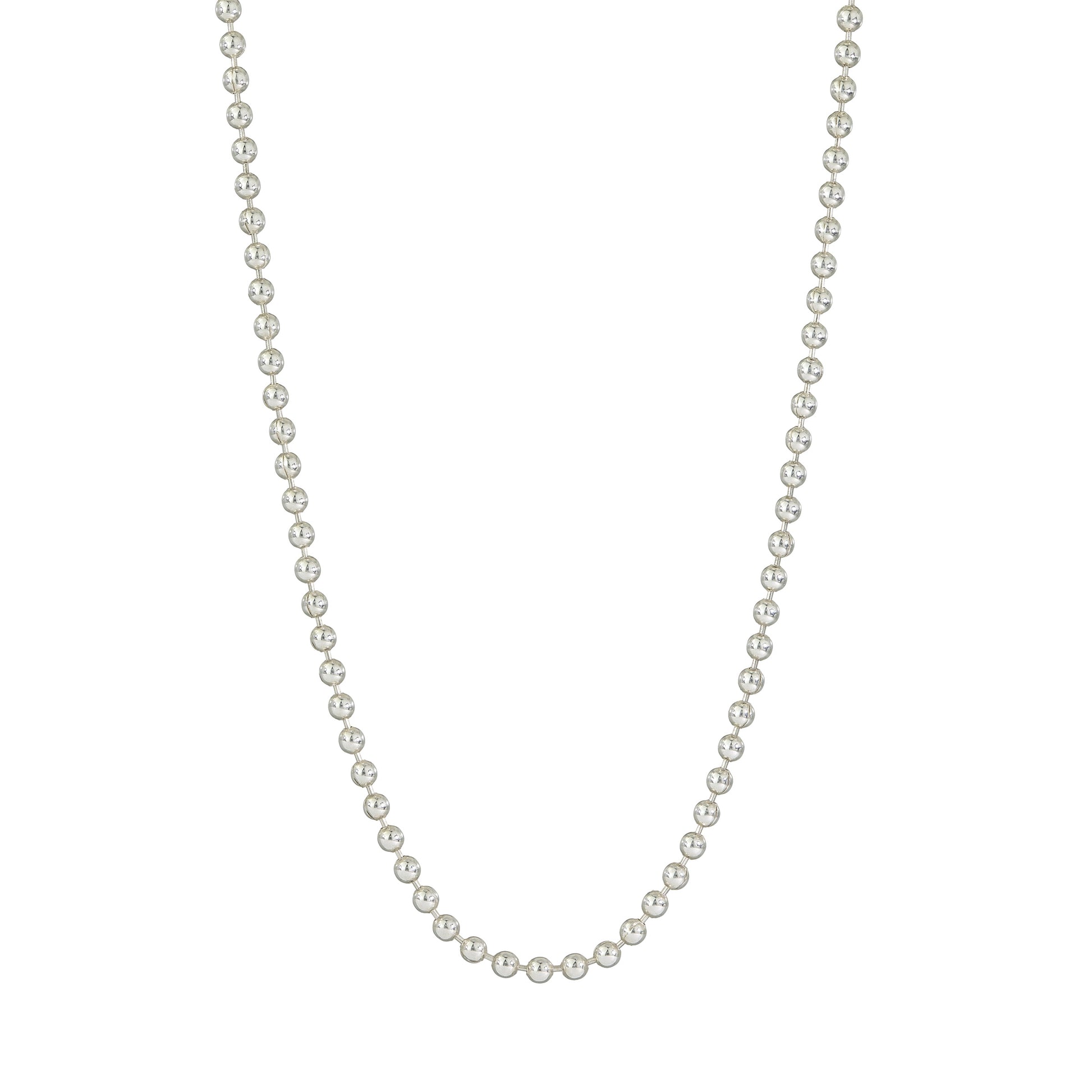 White shinny chain with little connecting beads