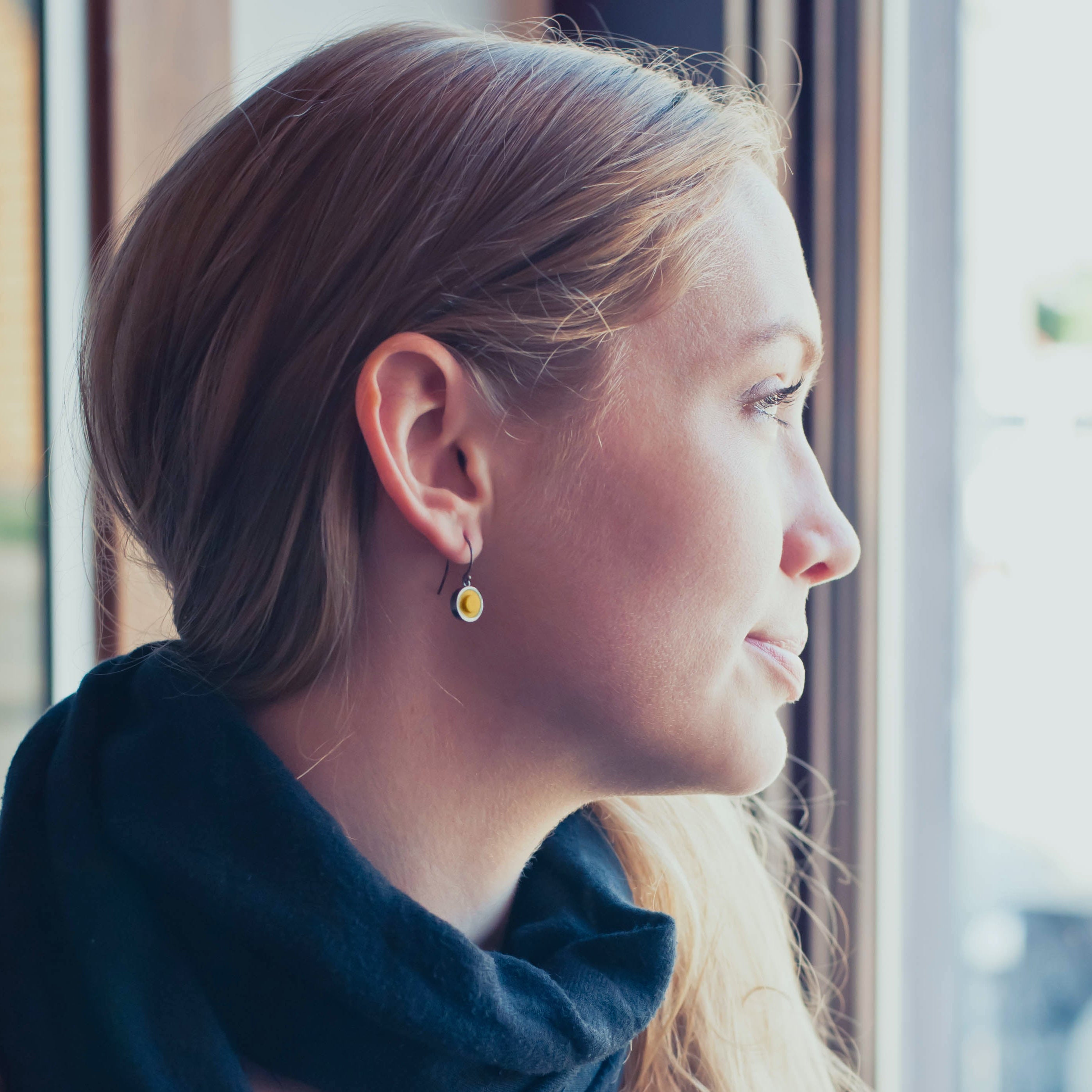 Portland Skies Dot Dangle Earrings