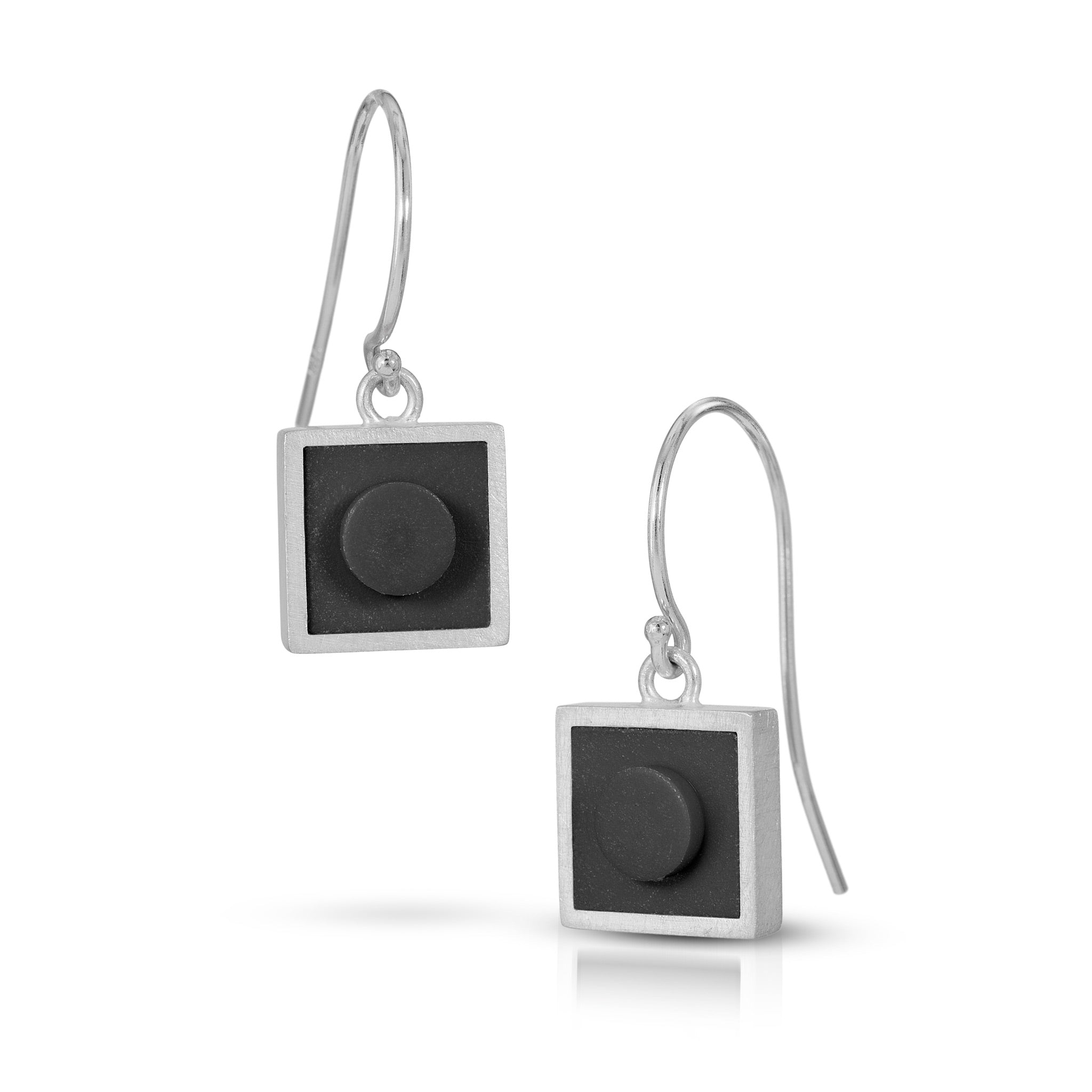 Small square dangle earrings