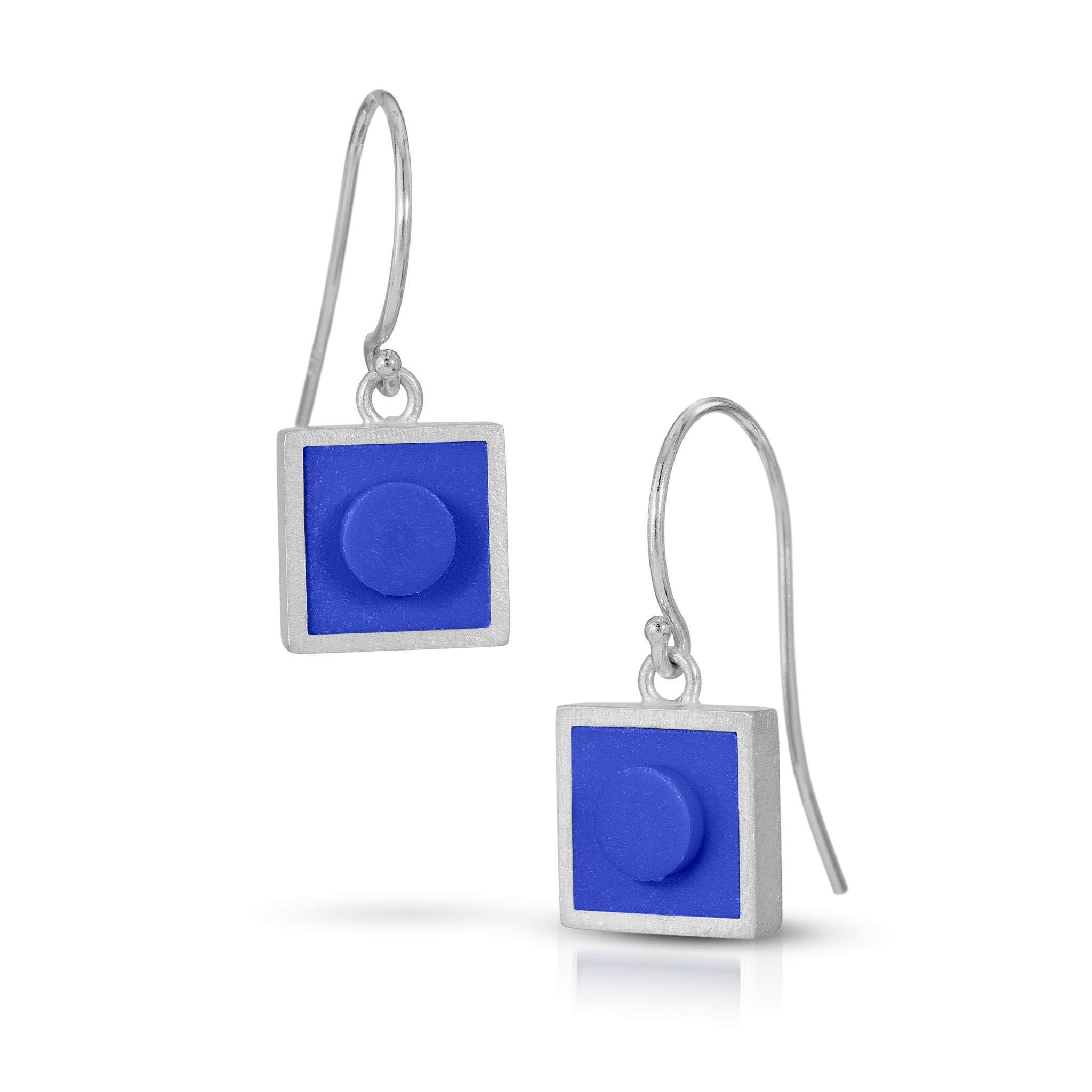 Small square dangle earrings