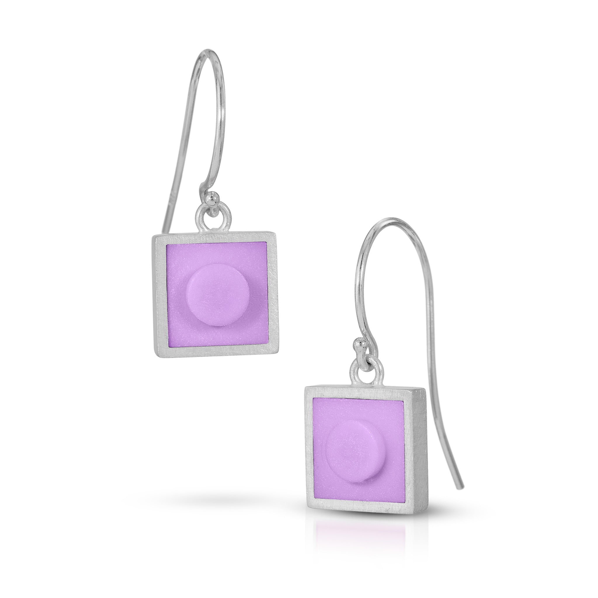 Small square dangle earrings