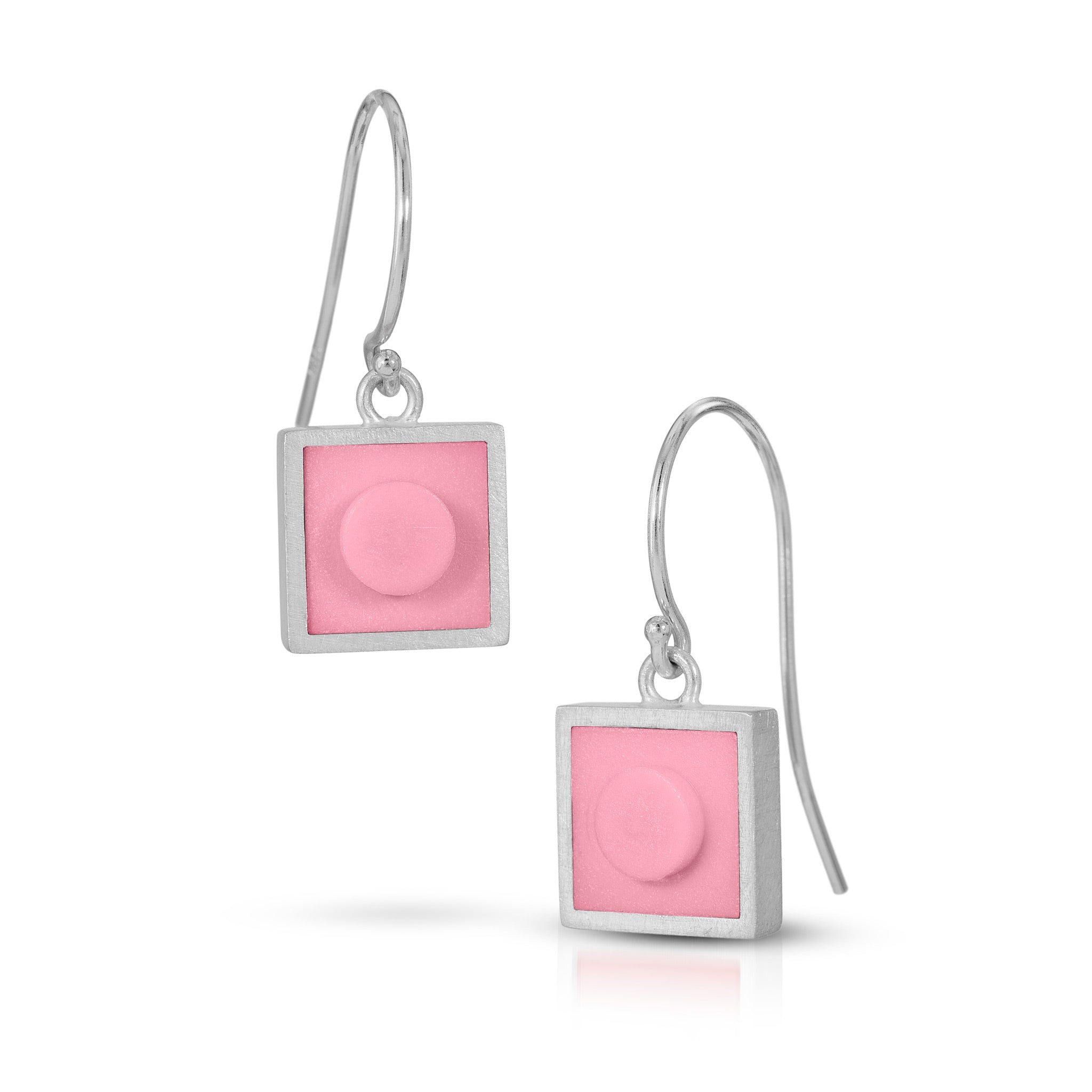 Small square dangle earrings