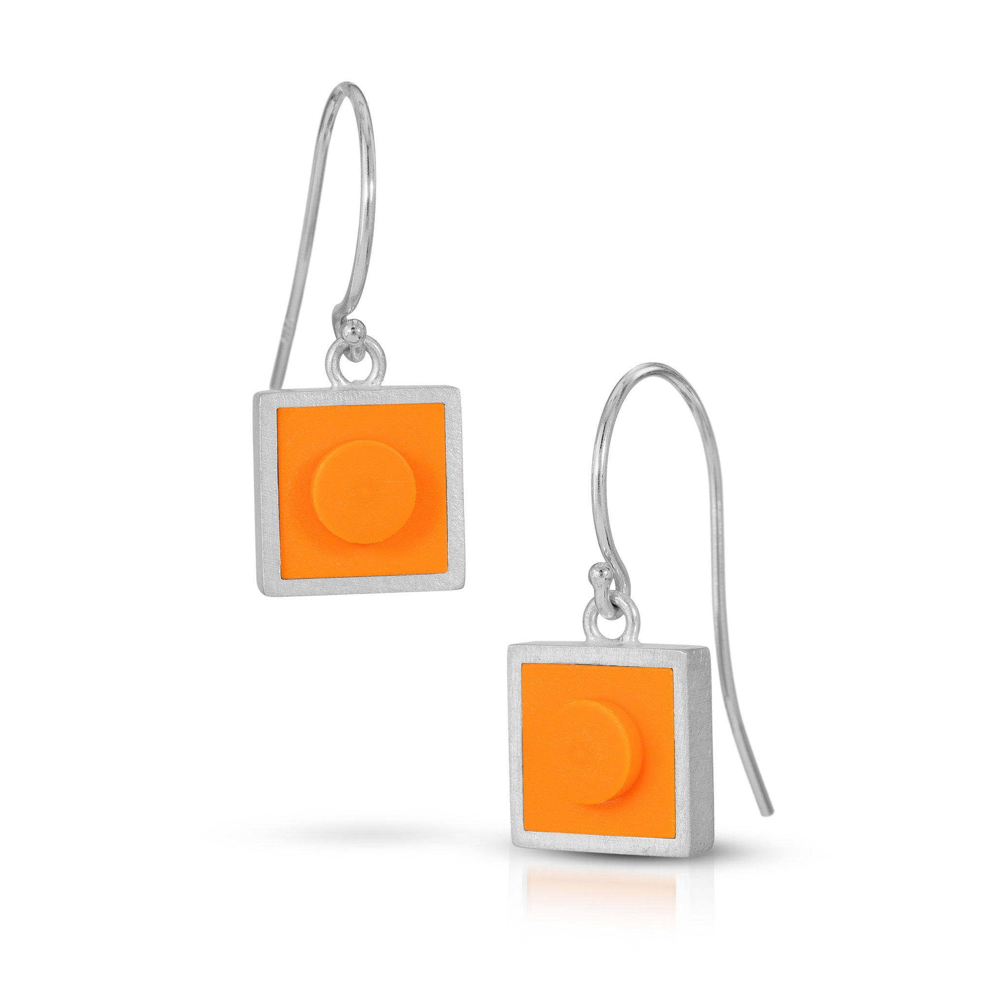 Small square dangle earrings