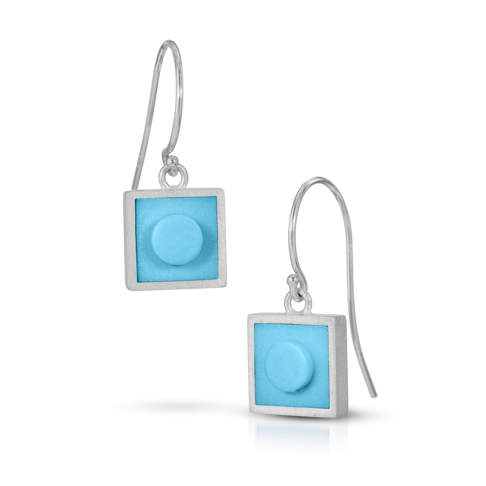 Small square dangle earrings