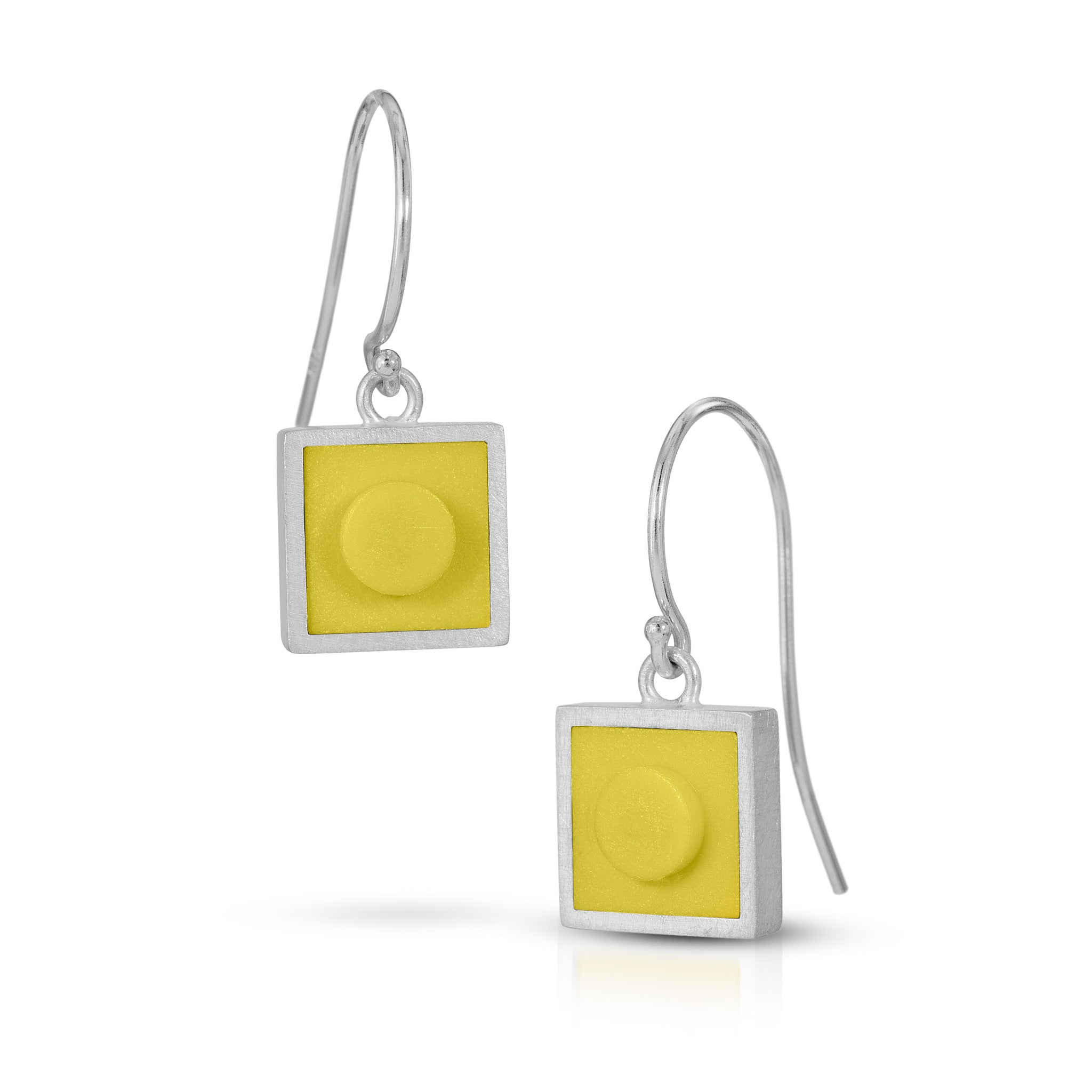 Small square dangle earrings
