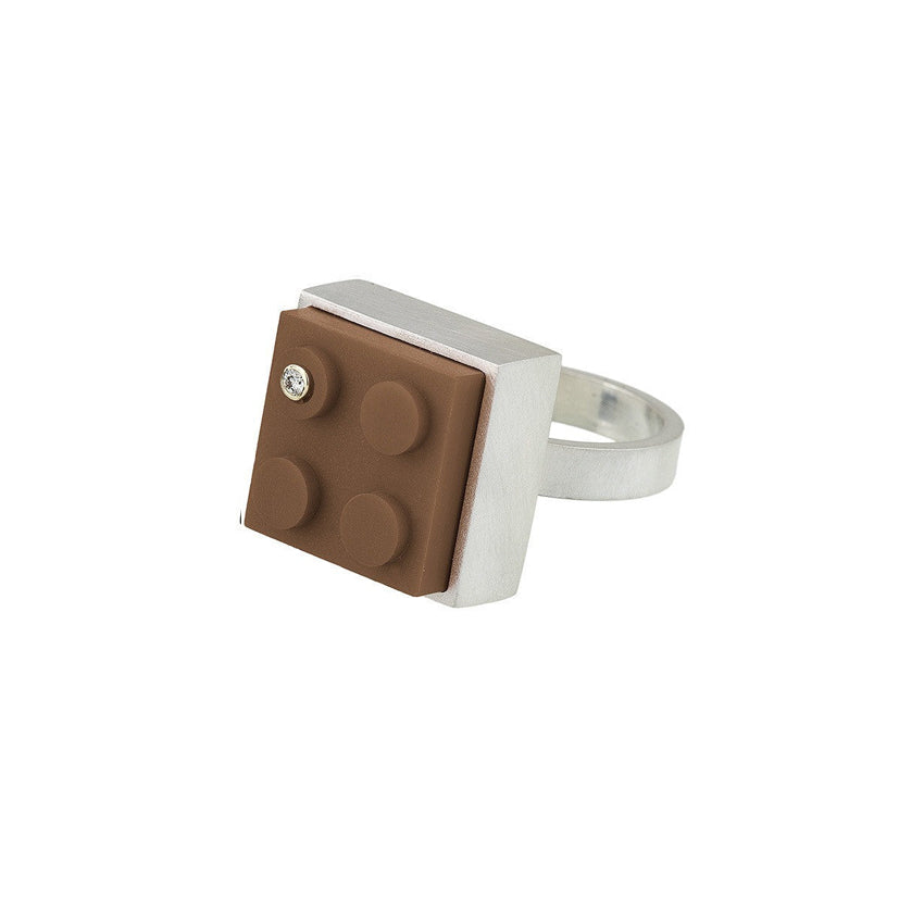 Diamond Brick Ring | JacQueline Sanchez Jewelry - The Original