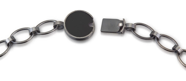 Cascade Link Necklace with Diamond Clasp