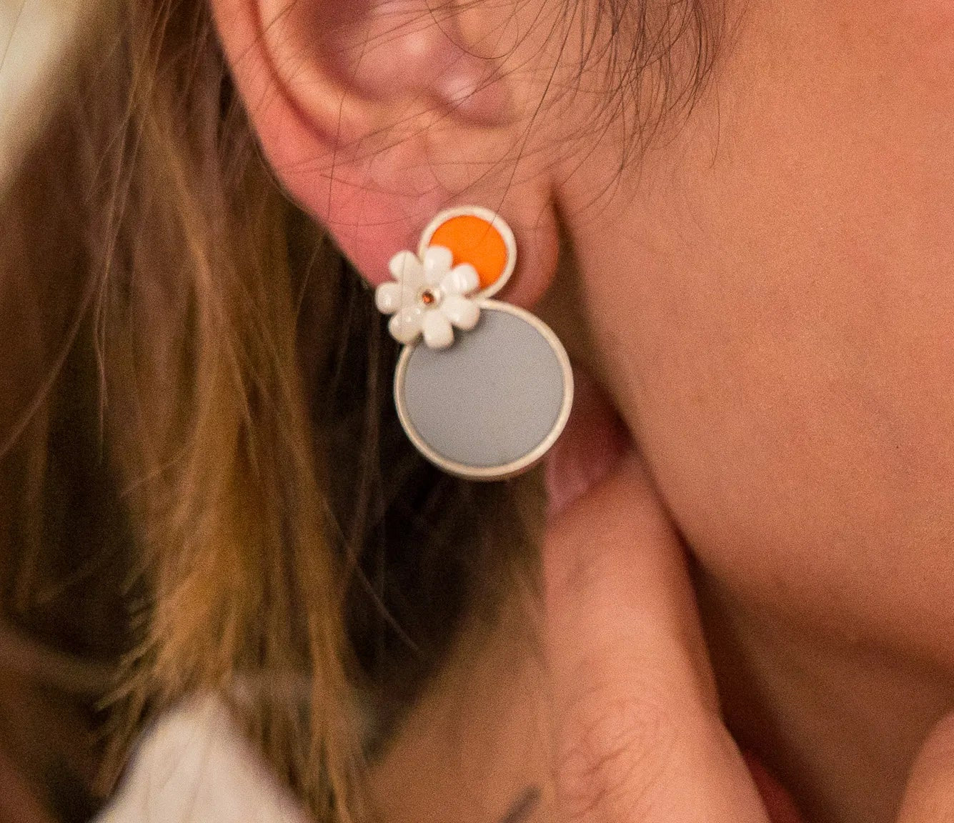 Creamsicle Earrings