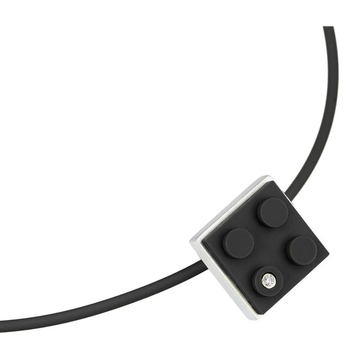 Brick Pendant with Diamond