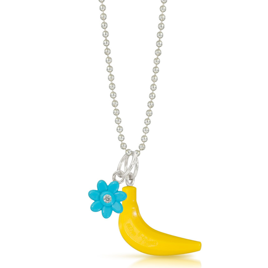 Charm Duo Banana & Flower with Diamond