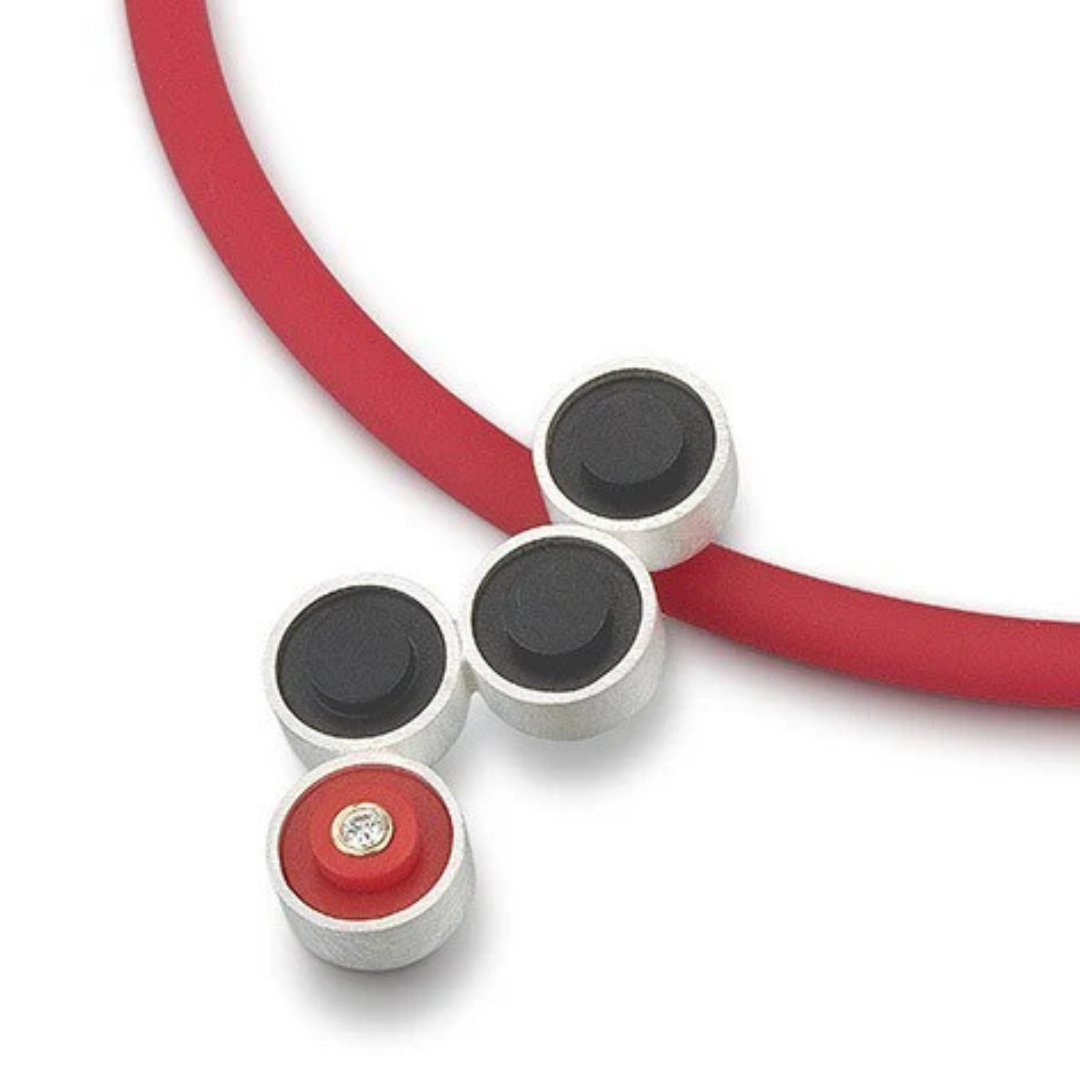 Hanging Studs Pendant with Diamond