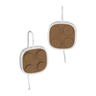 Rounded Brick Earrings