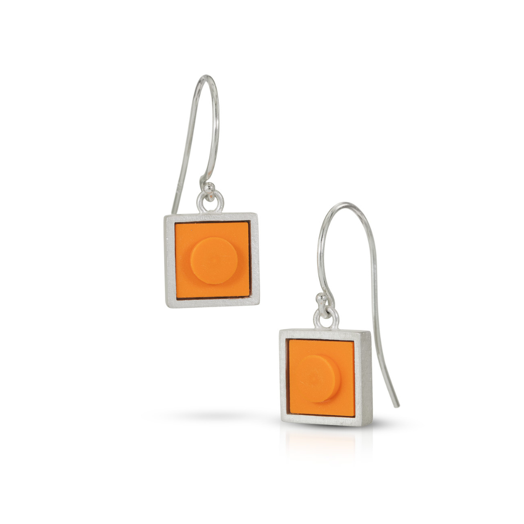 Small square dangle earrings