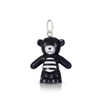Rare black teddy bear charm