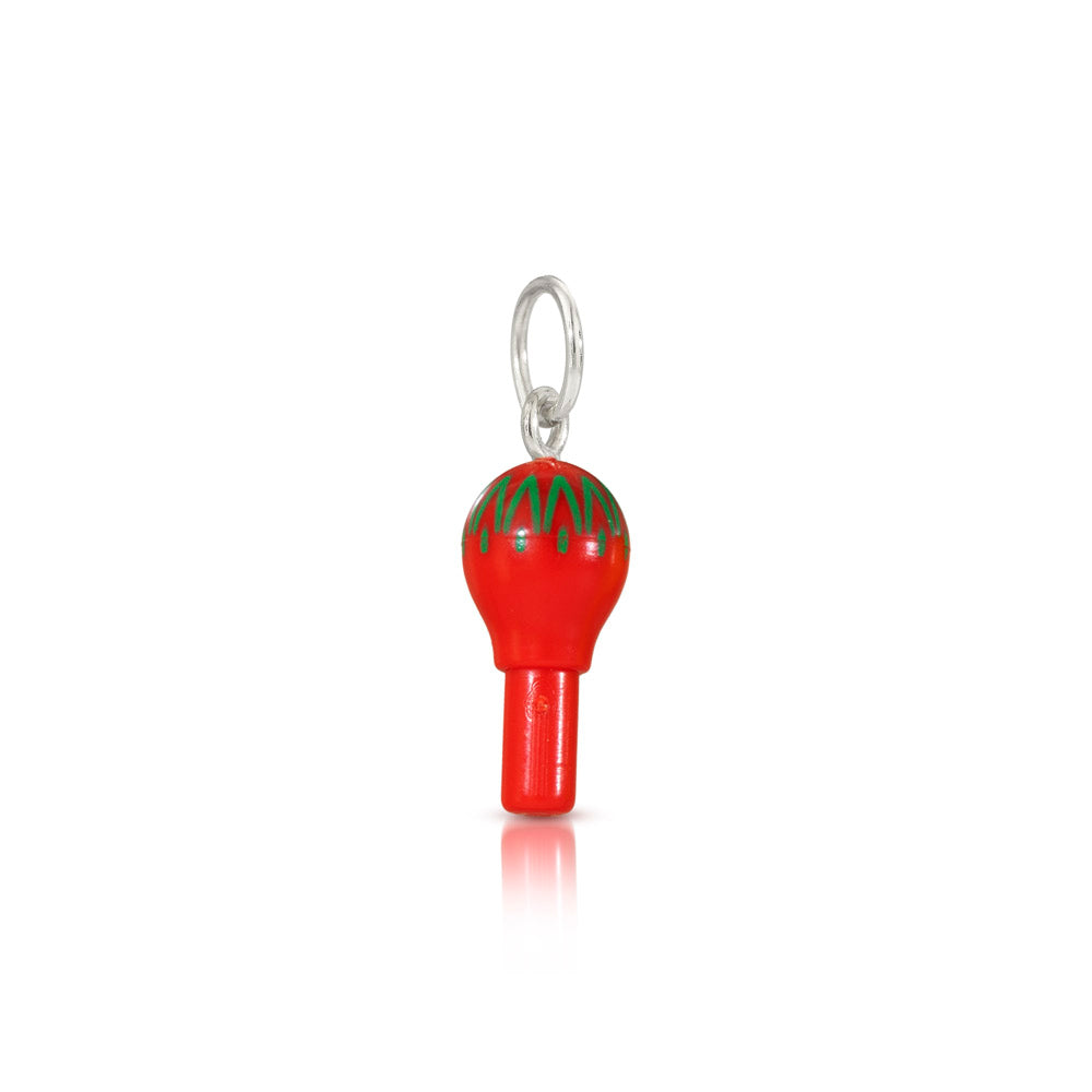 LEGO maraca mini-fig toy made into a charm for  a bracelet or necklace 