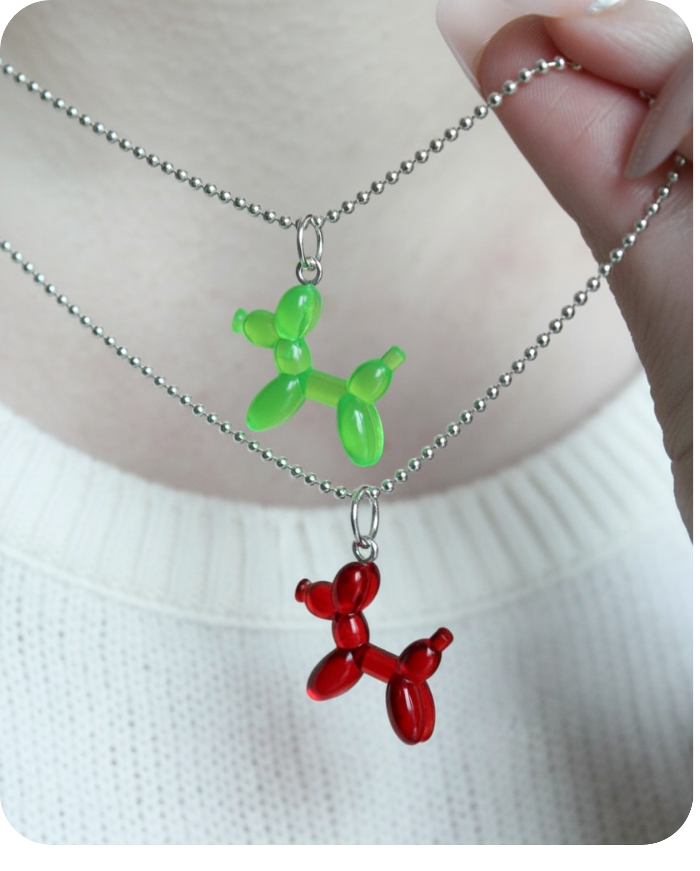 Balloon dog charms