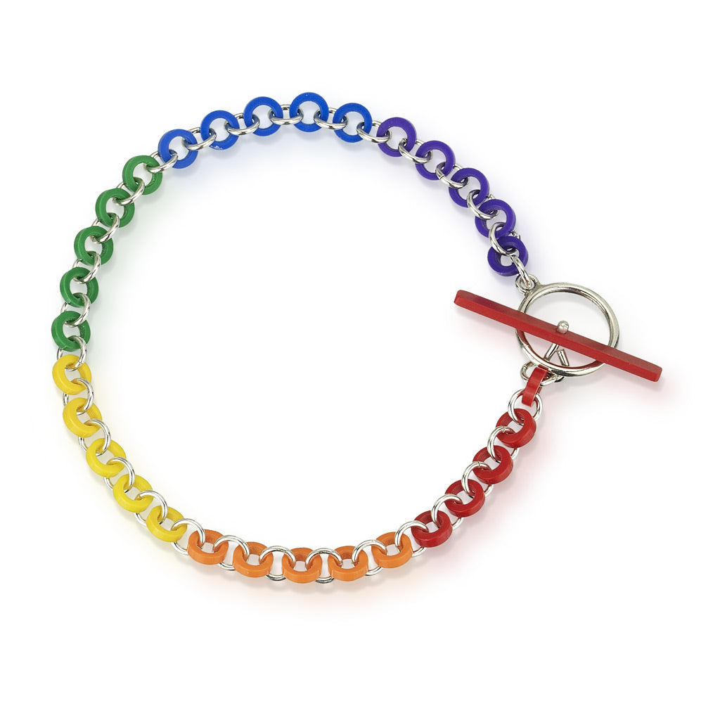 Rainbow bracelet, love is love bracelet 