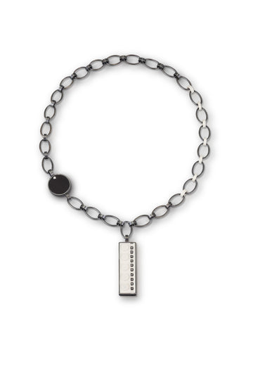 Black Diamond Brick Necklace