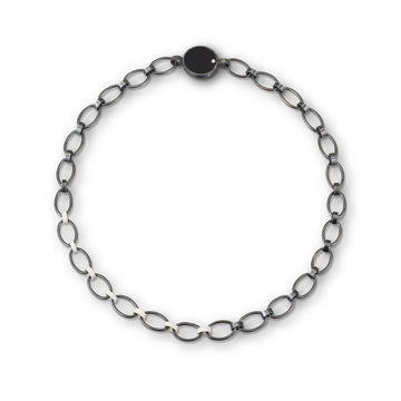 Cascade Link Necklace with Diamond Clasp