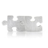 Autism Awareness sterling silver puzzle piece earrings that fit together