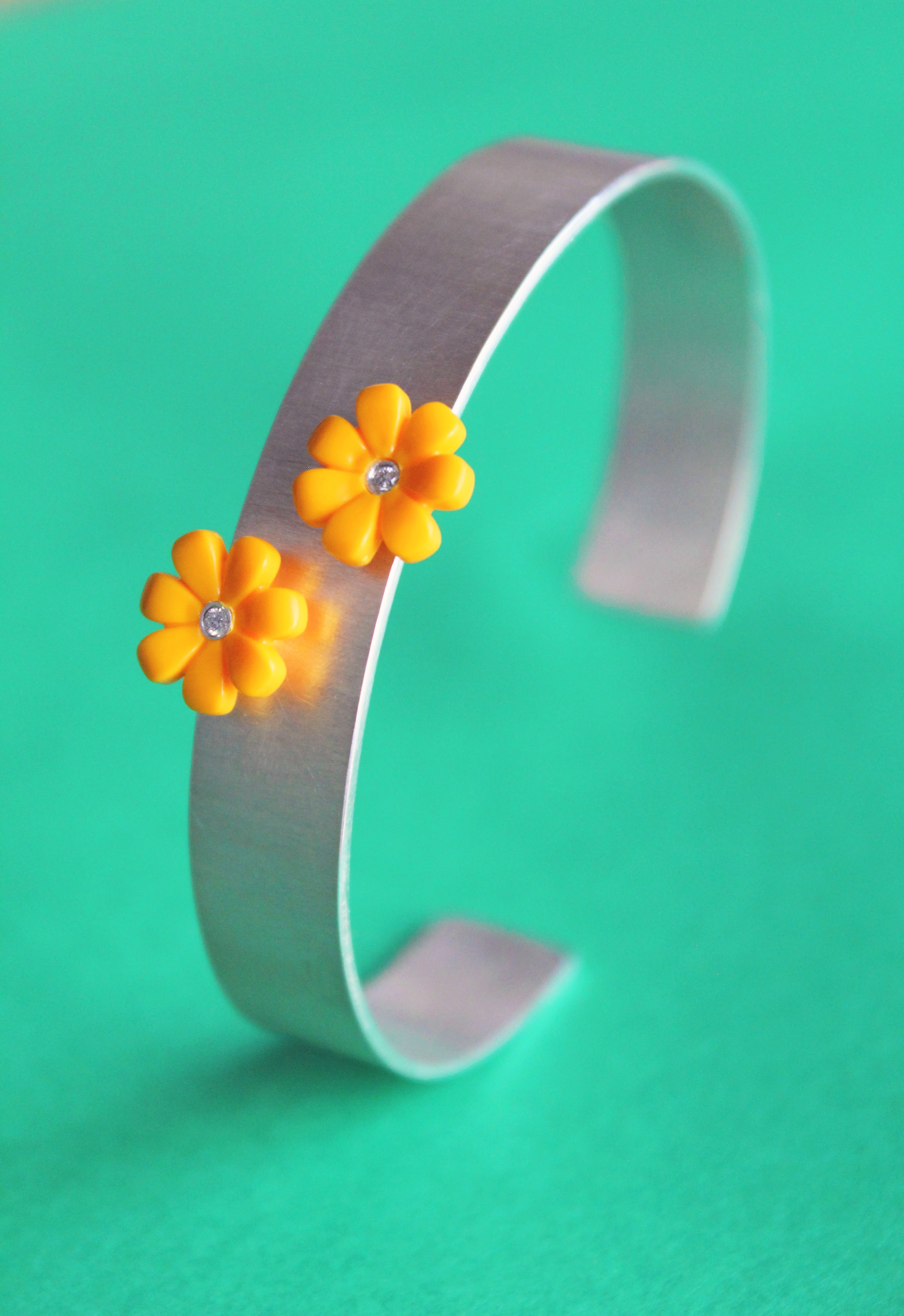 Quilled Paper Flower Bracelet