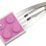 2 X 2 pink LEGO and diamond hair clip - great for all AFOL